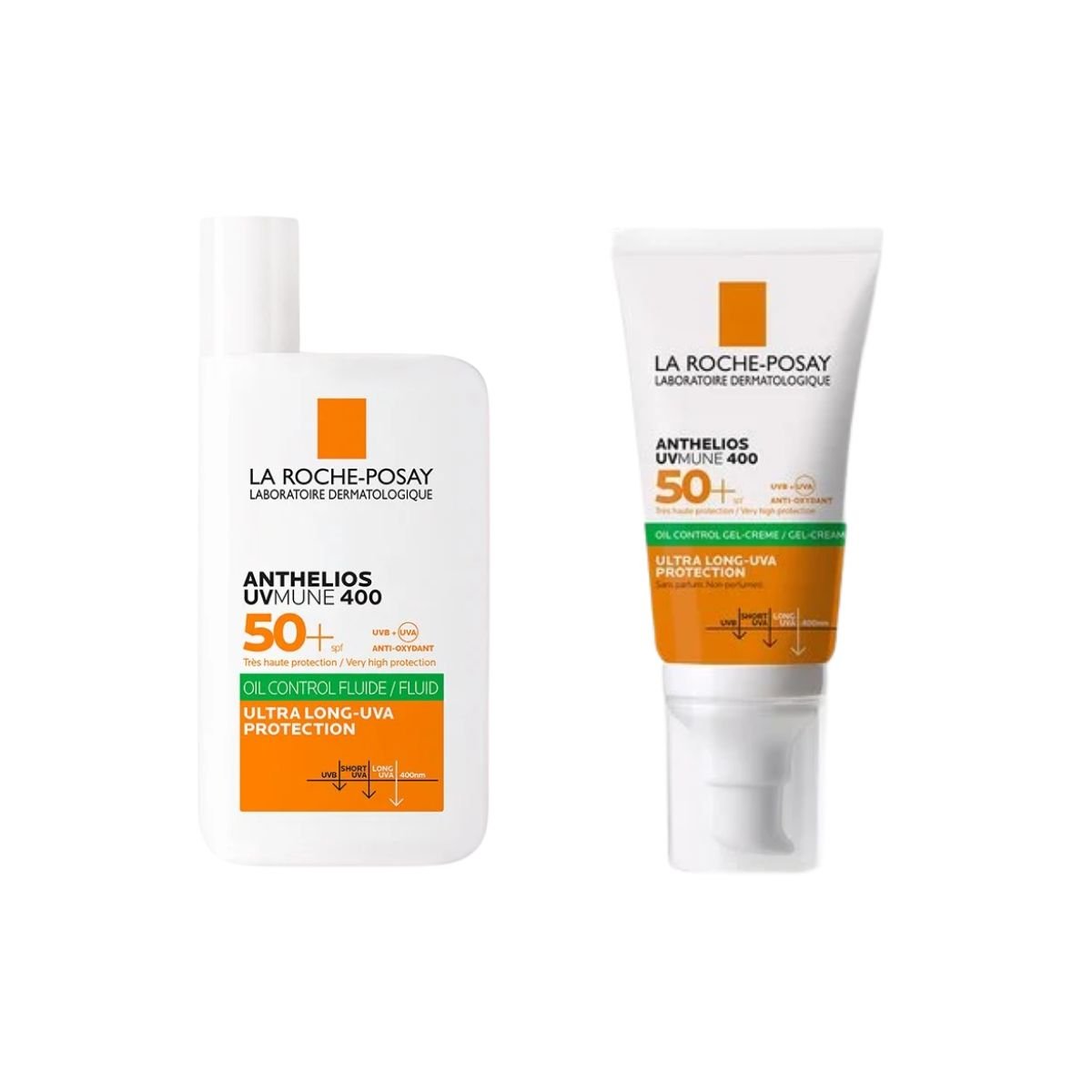 Anthelios UVMUNE400 Oil Control Fluid & Oil Control Gel Cream